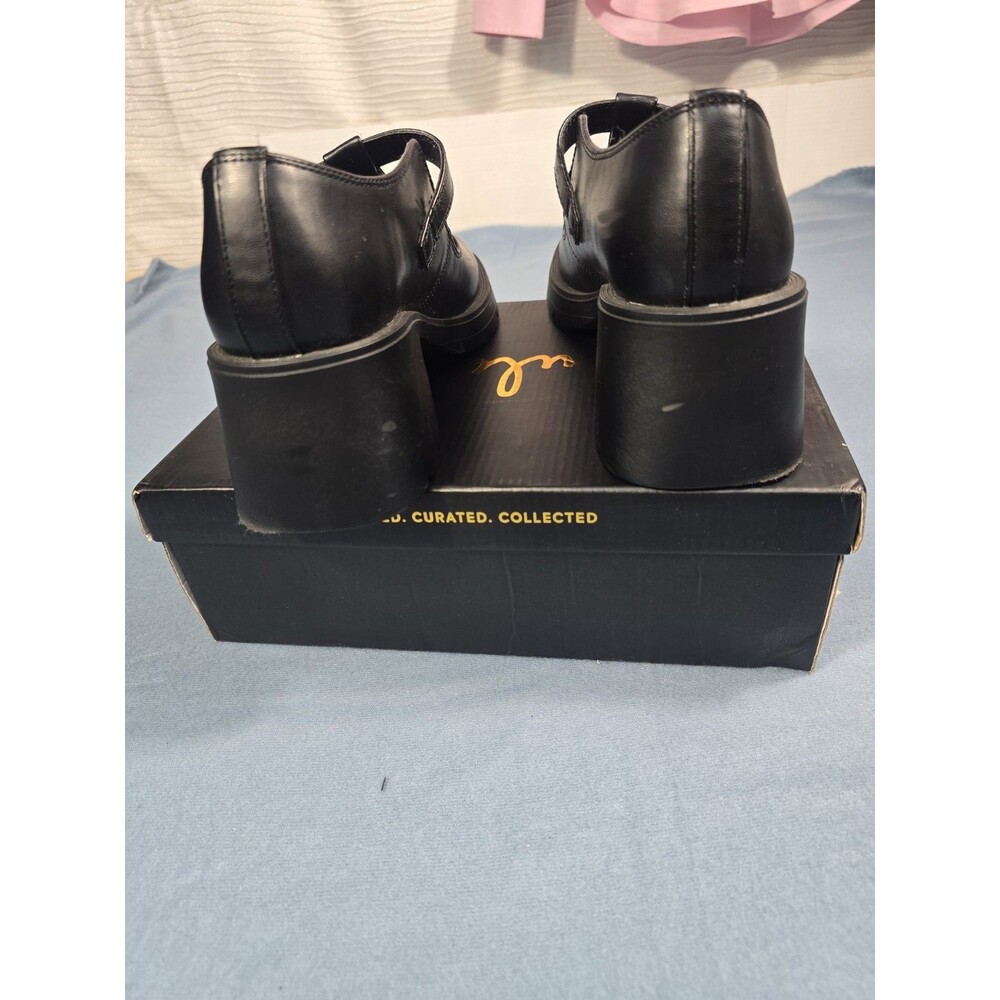 MIA Black Mary Jane Buckle Comfort Shoes Block Heel Arch Support Women's 9M - Picture 5 of 14
